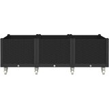  Vrtna sadilica s kotačima crna 150 x 80 x 54 cm PP | shoptok.hr