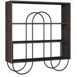 Hanah home polica norfolk console dark coffee