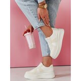 DStreet Sneakersy damskie na platformie MODNIKKI białe | Shoptok.si