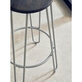 Premier Housewares Siva/u tamnoj prirodnoj boji barska stolica od čvrstog brijesta (visine sjedala 75 cm) District – | shoptok.hr