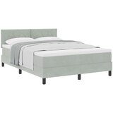  s opruga kutije Svijetlo siva 140 x 190 cm Baršun | shoptok.hr