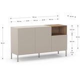 Marckeric Krem komoda 140x80 cm Cailin – | shoptok.hr