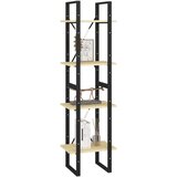 vidaXL ormarić za knjige s 4 razine 40 x 30 x 140 cm masivna borovina | shoptok.hr