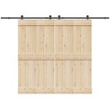  Pribor za klizna vrata 427 cm čelični crni | shoptok.hr