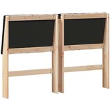 vidaXL tapecirano vzglavje črna 135 cm masivno borovo les | Shoptok.si