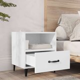  Nočna omarica 2 kosa bela konstruiran les, (20731671) | Shoptok.si