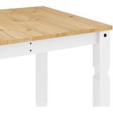 Blagovaonski stol Corona bijeli 160x80x75cm od masivne borovine | shoptok.hr