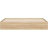  Okvir za krevet s ladicama boja hrasta 200x200 cm drveni | shoptok.hr