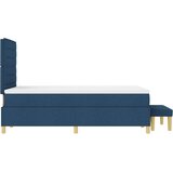 Krevet s Kutijom s Madracem &amp Klupom Plavi 120x190 cm Tkanina | shoptok.hr