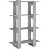 Maison Chic Knjižna omara - Knjižni regal siva sonoma 80x30x123,5 cm, (21723440) Cene
