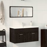  Set namještaja za kupaonicu 2 kom. Crni hrast 90 x 38,5 x 46 cm | shoptok.hr