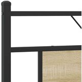 vidaXL Kovinski posteljni okvir brez vzmetnice sonoma hrast 180x200 cm | Shoptok.si
