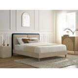 Bobochic Paris Plavi/bež podstavljeni tapecirani bračni krevet s podnicom 180x200 cm Mara – | shoptok.hr