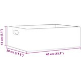  Drvena kutija s ručkama 40x30x13 cm puno drvo bor | shoptok.hr
