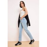 TRENDYOLMILLA ženski pantalone model Twoaw26Je00026, svetloplava-plava Cene