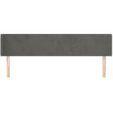  Uzglavlje s ušima tamnosivo 163x16x78/88 cm baršunasto | shoptok.hr