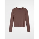 Sinsay Pamučna slim fit majica dugih rukava | shoptok.hr