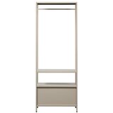 WOOOD Bež odprta kovinska garderobna omara 70x185x54 cm Ferris – | Shoptok.si