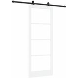  Klizna vrata ORKDAL 83 x 211 cm Masivna borovina i staklo | shoptok.hr