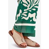 Boto Flat elegant sandals with decoration beige Iseliria | shoptok.hr