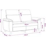 SOFA Smeđa 178 x 90 x 95 cm Tkanina Slike
