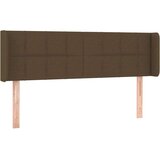  Vzglavje z ušesi temno rjavo 147x16x78/88 cm blago, (20737673) | Shoptok.si