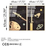 WALLXPERT dekorativna slika od kaljenog stakla (2 komada) uv 967 45 x 65 | ePonuda.com
