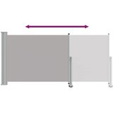  Uvlačiva bočna tenda za terasu 120 x 300 cm siva | shoptok.hr