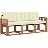  Set vanjskih sofa 3 kom. Prirodna i krem | shoptok.hr