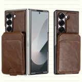 INF Magnetni ovitek za Samsung Galaxy Z Fold z držalom za kartice, denarnica z RFID blokiranjem coffee Model 2, (21837762) | Shoptok.si