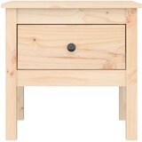 vidaXL Stranska mizica 50x50x49 cm trdna borovina | Shoptok.si