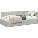  Kutni krevetni okvir s madracem 2 kom. Svjetlosiva 90 x 200 cm | shoptok.hr