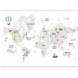  Foto tapeta - Minimalist Map for Children\'s Room 500x350 Standard | shoptok.hr