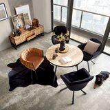 Premium Living dizajnerski stol twisty, barva konjaka, vrtljiv | Shoptok.si