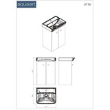 AQUAART kupaonski ormarić lit 50 donji, kašmir | shoptok.hr