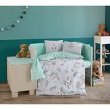 L'essential Maison set posteljine za bebe mila - sivi, ljubičasti i mint poplin