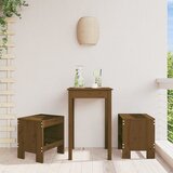 vidaXL Vrtni stolček 2 kosa medeno rjava 40x36x45 cm trdna borovina Cene