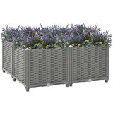  Povišena gredica 80x80x38 cm od polipropilena | shoptok.hr