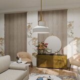  Quoizel QZ-BRECKEN-2P-AB-OPAL - Luster na štangu BRECKEN 2xE27/60W/230V zlatna/bela | Eponuda.com
