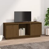 The Living Store TV omarica medeno rjava 110,5x35x44 cm trdna borovina - TV Omarica, (21375542) Cene