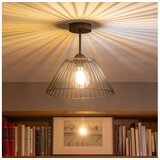 Brilagi LED plafonski luster CERIA WIRE 1xE27/60W/230V prečnik 30 cm crna u