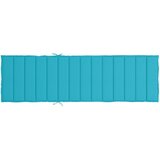  Jastuk za ležaljku za sunčanje tirkizni od tkanine Oxford Tirkizna 200 x 60 x 4 cm | Shoptok.si