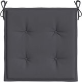  Jastuci za vrtne stolice 6 kom antracit 40x40x4 cm od tkanine | shoptok.hr
