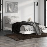 vidaXL Posteljni okvir bel 90x200 cm inženirski les Cene