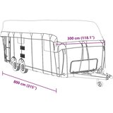 Krovni pokrivač karavana sivi 800x300 cm netkana tkanina | shoptok.hr