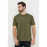 Marc O'Polo Bombažna kratka majica moški, zelena barva