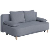 P & B ZOFA S POSTELJNO FUNKCIJO, temno siva tekstil, leseni material | Shoptok.si