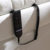 Esposa OBLAZINJENA POSTELJA 160 cm x 200 cm , tekstil bela | Shoptok.si