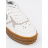 Shelvt Women's white sneakers with silver inserts | shoptok.hr