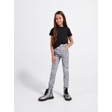 Reserved - Slim high waist sjajne traperice - srebrna | shoptok.hr